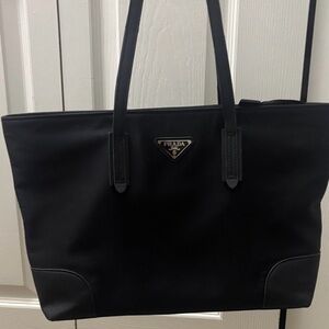 Prada Elegant Black Tote Bag
